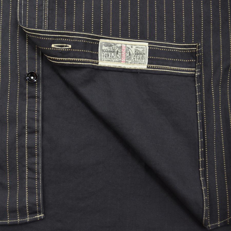 SUGAR CANE (シュガーケーン) 8.5oz ブラックウォバッシュストライプ