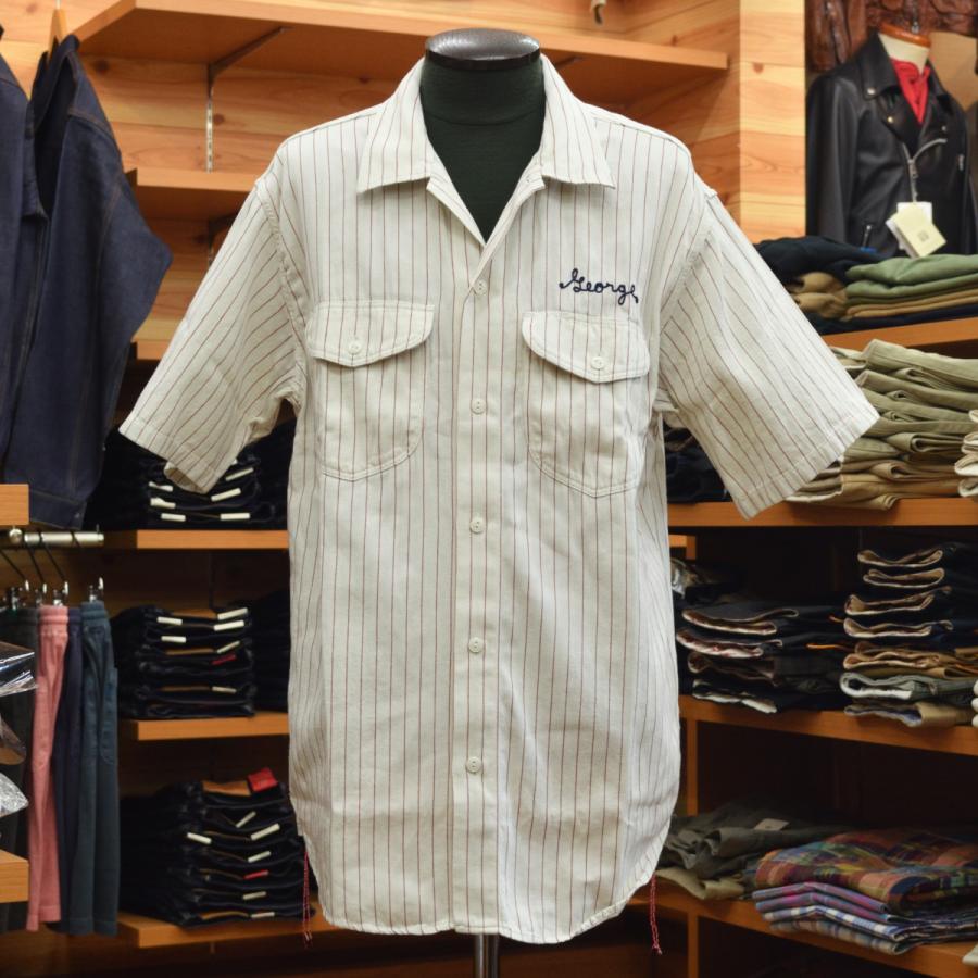 SUGAR CANE (シュガーケーン) COKE STRIPE WORK SHIRT with