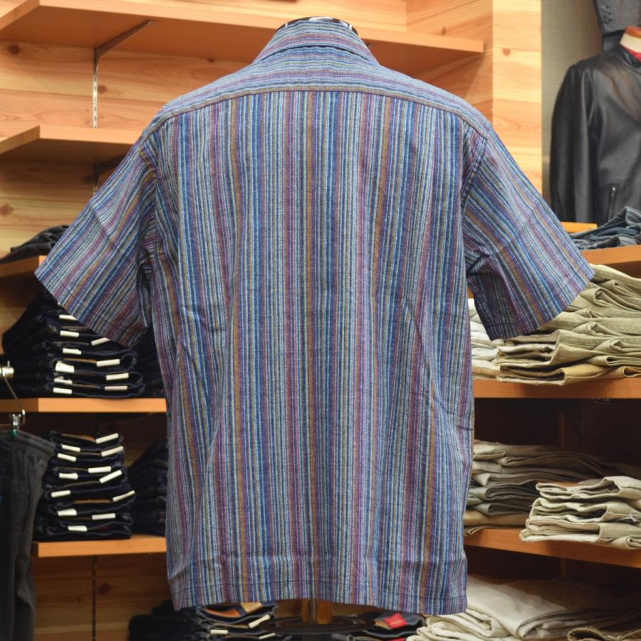 SUGAR CANE (シュガーケーン) MULTI STRIPE S/S OPEN SHIRT SC39520