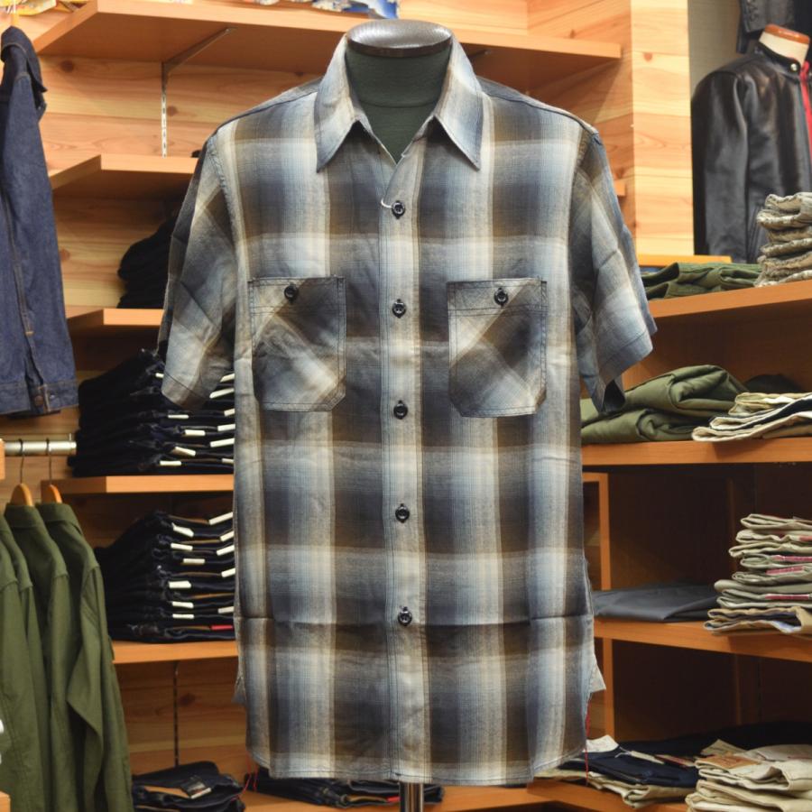 SUGAR CANE (シュガーケーン) RAYON TWILL CHECK WORK SHIRT SC39726