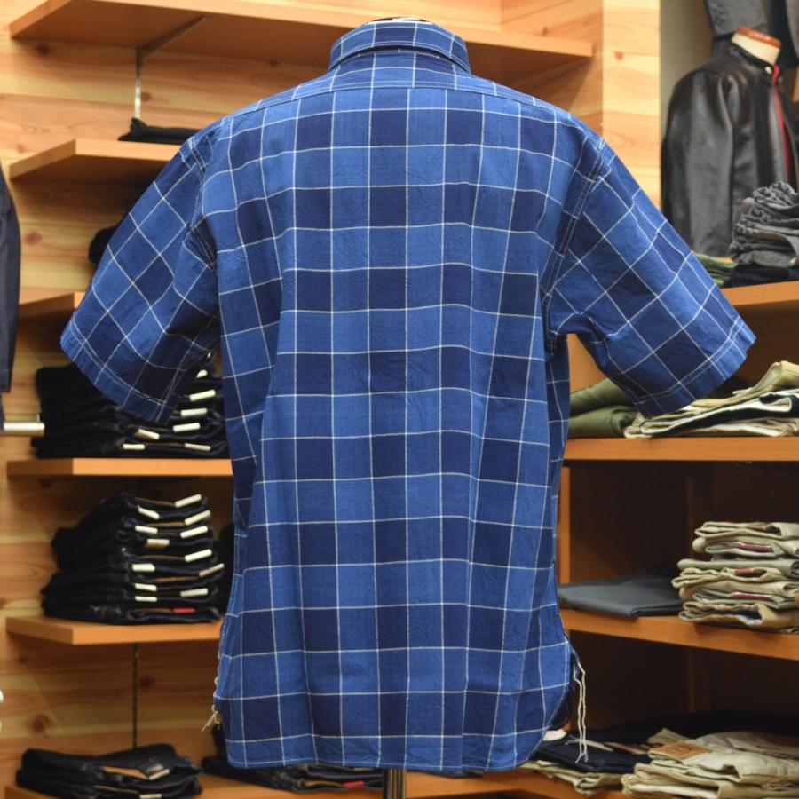 SUGAR CANE (シュガーケーン) FICTION ROMANCE 5oz. INDIGO CHECK WORK