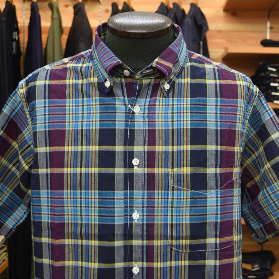 SUGAR CANE (シュガーケーン) MADRAS CHECK BUTTON DOWN SHIRT SC39738
