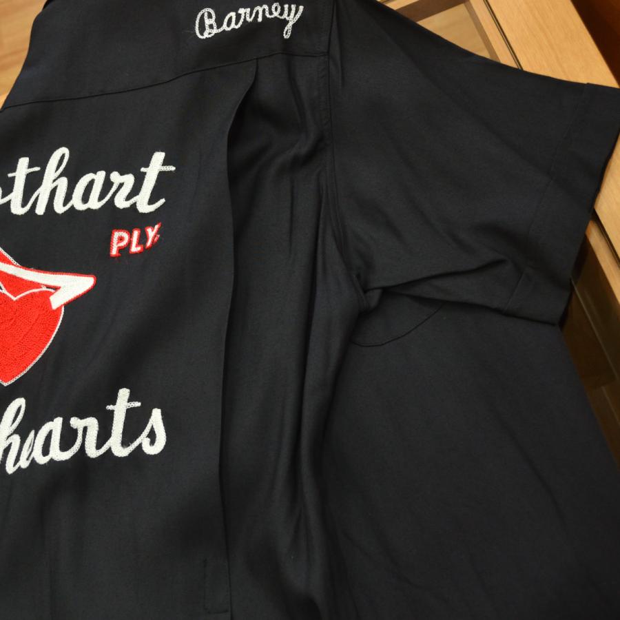 SLAP SHOT（スラップショット） ボウリングシャツ SWEET HEARTブラック