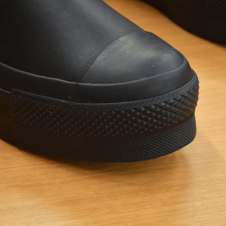 CONVERSE（コンバース） LEATHER ALL STAR LIFTED SIDEGORE HI BLACK