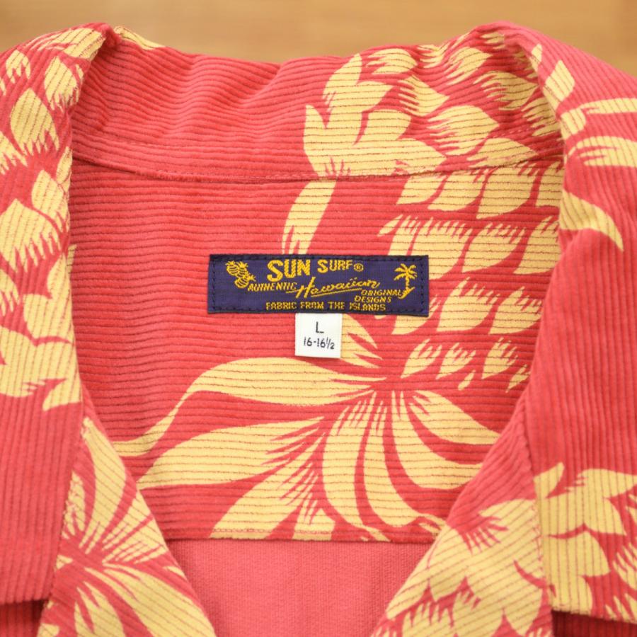 50s corduroy shirt サーモンピンク オレンジ ウエスタン オンライン