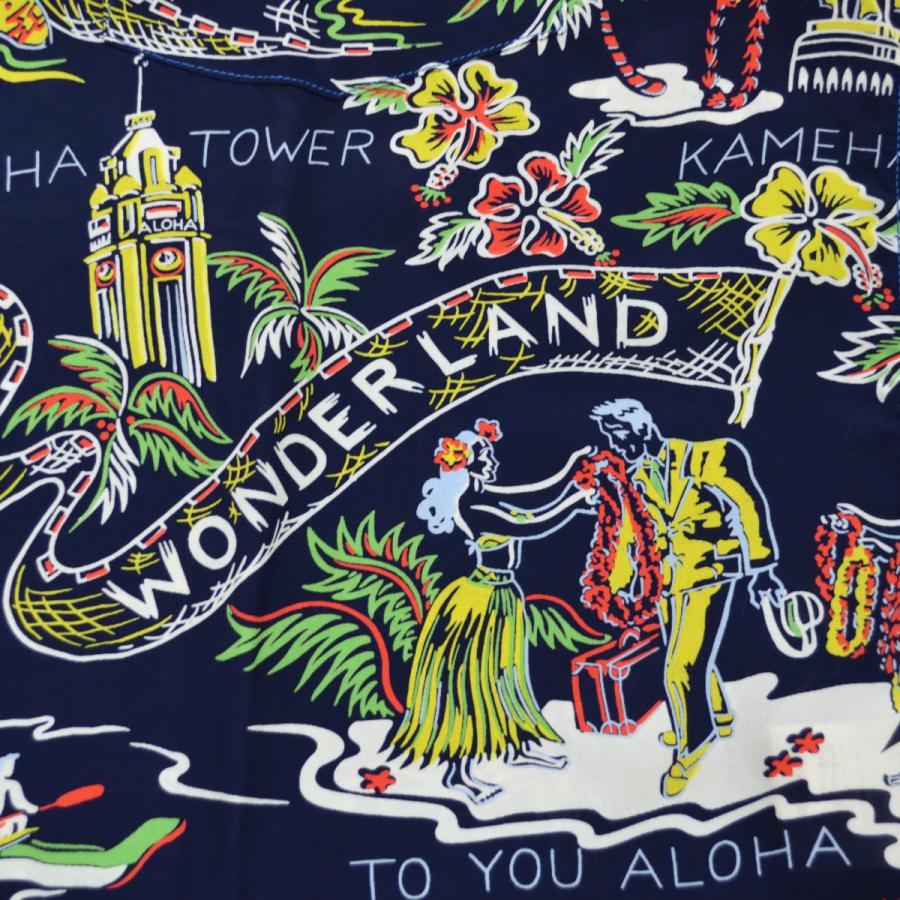 SUN SURF (サンサーフ) 2024年 SS39272 HAWAIIAN WONDERLAND NAVY 