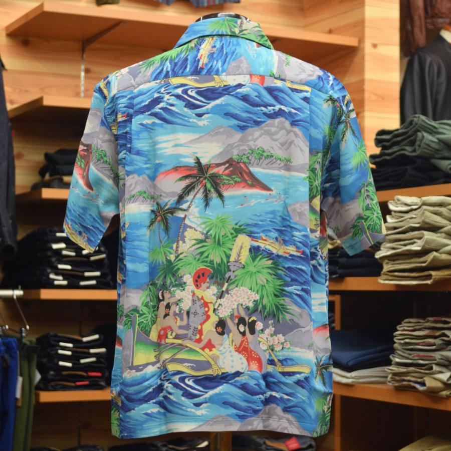 SUN SURF (サンサーフ) 2024年 SS39278 ALOHA UNIVERSAL WORLD BLUE