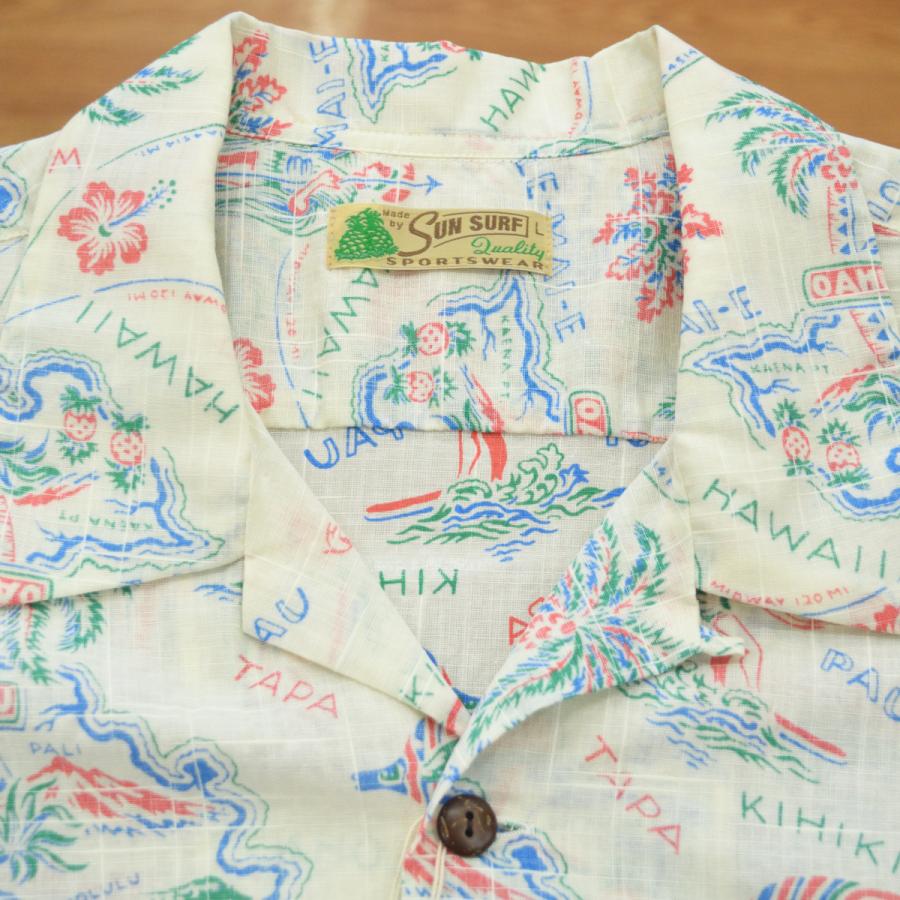 新品サンサーフ SUN SURF アロハシャツ SS39537 XL ホワイト SUN SURF (サンサーフ) 2025年 COTTON LINEN SLUBYARN OPEN SHIRT
