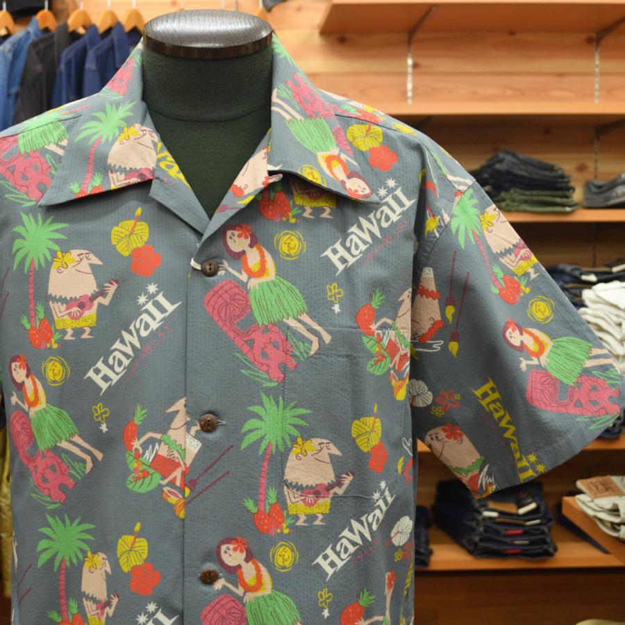 SUN SURF (サンサーフ) 2025年 COTTON SEERSUCKER OPEN SHIRT “TRIP TO