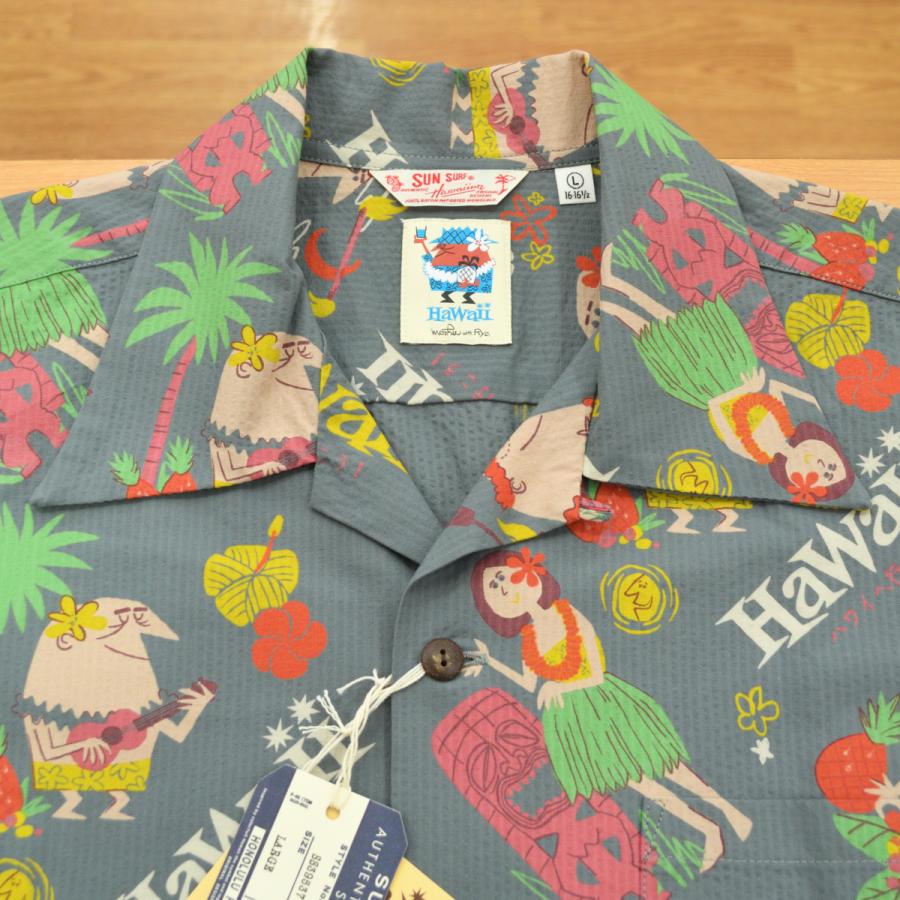 SUN SURF (サンサーフ) 2025年 COTTON SEERSUCKER OPEN SHIRT “TRIP TO