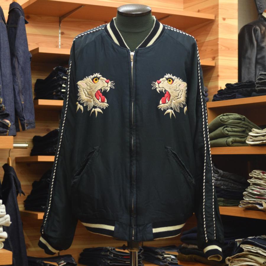 TAILOR TOYO (テーラー東洋) Mid 1950s Style Acetate Souvenir Jacket “TIGER HEAD” × “CHEVY LOVER” (AGING MODEL)の画像