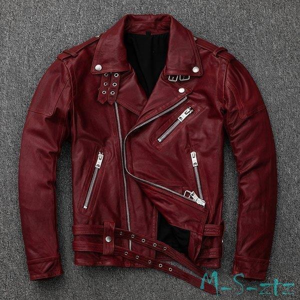 高評価の贈り物 レザーコート ジャケット ブランド 細身 スリムタイプ ショート ダブル 革 ライダース バイク 本革 メンズ レザージャケット 革ジャン ジャケット Meorboston Org