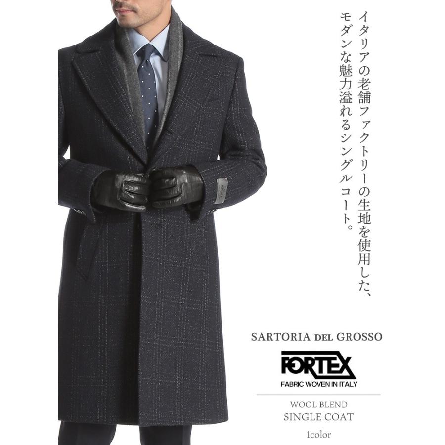 ビジネスコート メンズ 秋冬 ウール混 アルスターカラーコート チェック柄 シングル メンズコート メンズショップサカゼン メンズショップサカゼン 通販 Yahoo ショッピング