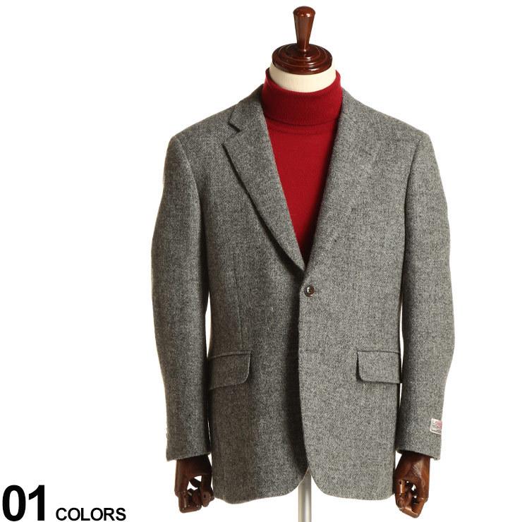シングル 2ツ釦 ジャケット ウール ハリスツイード Gray メンズ ビジネス アウター テーラード シンプル ビジカジ 秋冬 ツイード メンズショップサカゼン メンズショップサカゼン 通販 Yahoo ショッピング