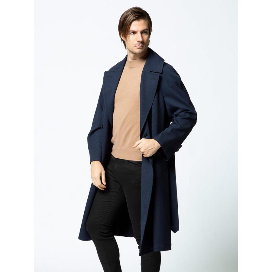 rehellinen ウールコート SHIPS: ポリエステル/ウール ヘリンボーンツイード リバーシブル