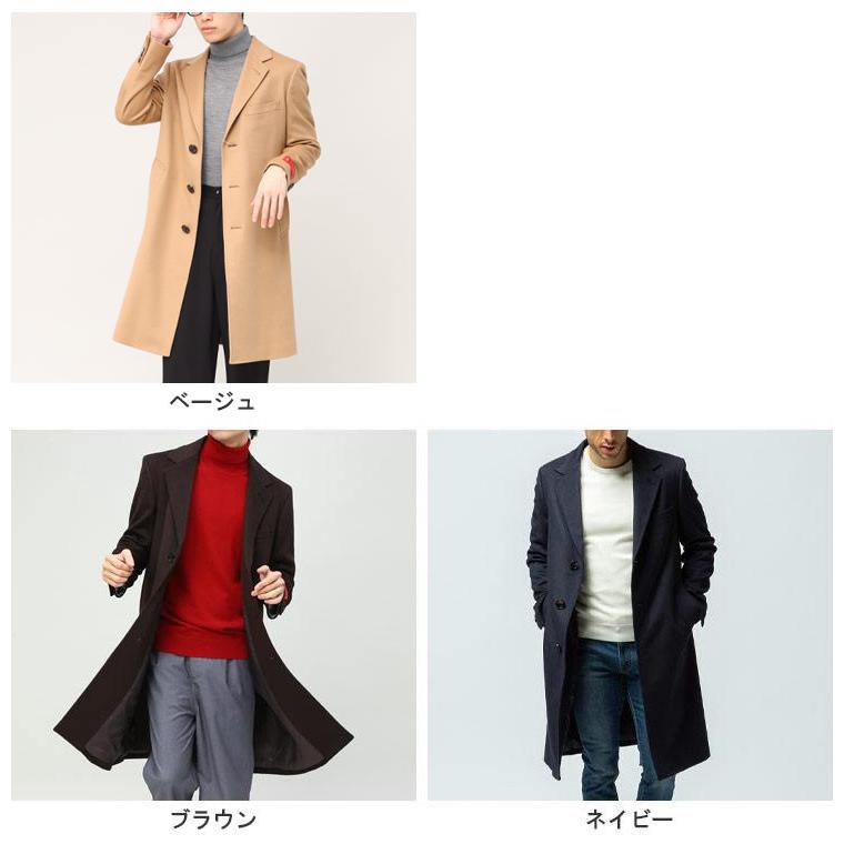 カシミヤ100% チェスターコート 無地 シングル メンズ ビジネス カシミヤ100% チェスターコート 無地 シングル メンズ ビジネス