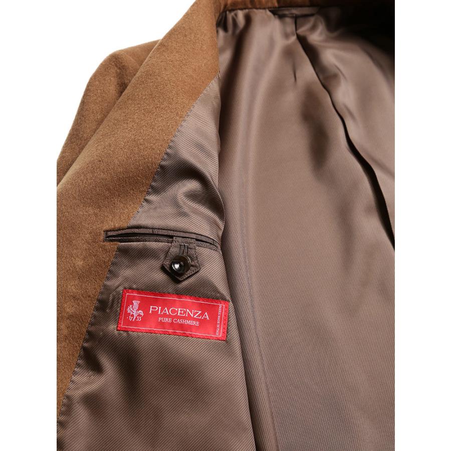 チェスターコート カシミヤ100％ 無地 シングル BEIGE メンズ ビジネス