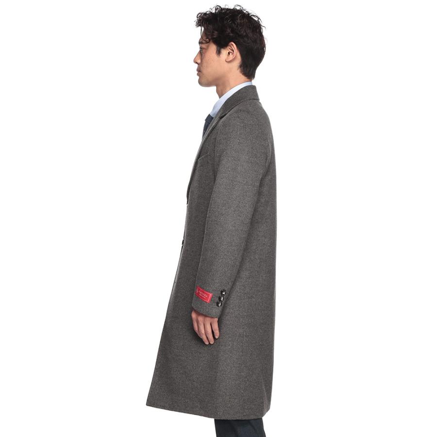 チェスターコート メンズ ビジネス 紳士 PIACENZA カシミヤ混
