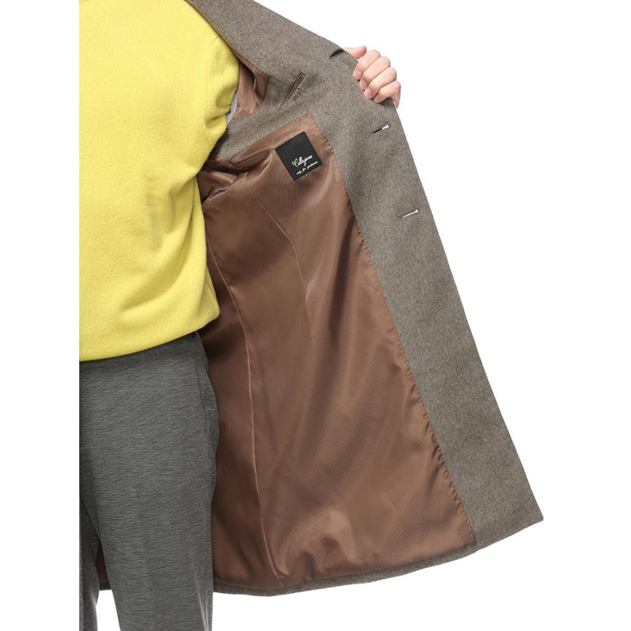 チェスターコート メンズ ビジネス 紳士 TOLLEGNO カシミヤ100％ シングル アウター フォーマル カシミア カシミヤ 秋 冬 M L LL 3L COLLEZIONE コレツィオーネの画像