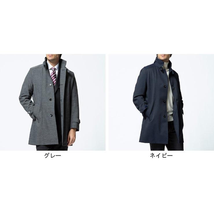 美品　メンズ　ビジネス　コート　Mサイズ　グレー　シンプル　フォーマル　成人式 美品 メンズ ビジネス コート Mサイズ グレー シンプル