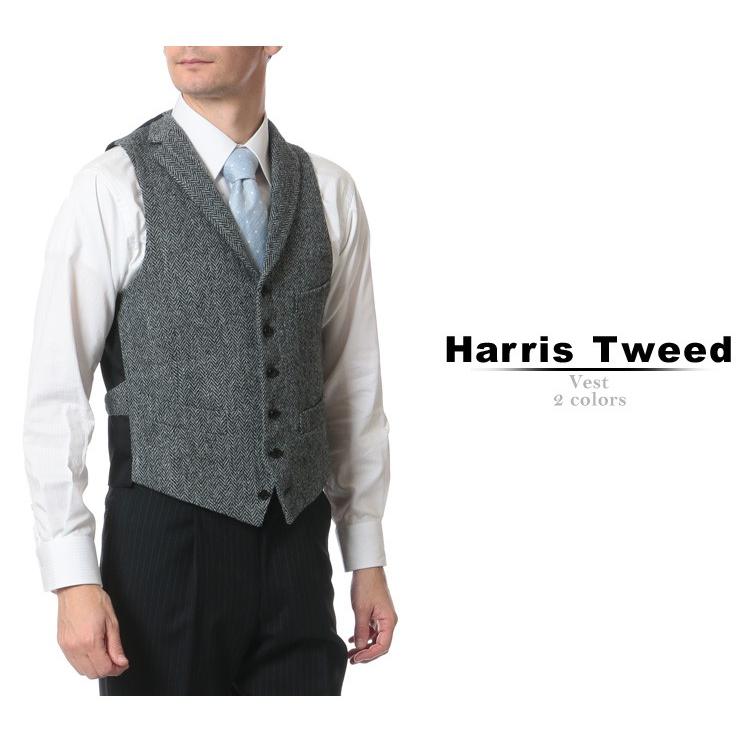 Harris Tweed ハリスツイード 秋冬 ヘリンボーン柄 ハリスツイード 衿付き ベスト メンズ フォーマル ブランド ウール Jacket メンズショップサカゼン 通販 Yahoo ショッピング