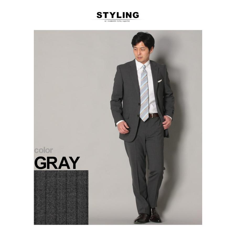 スーツ メンズ Hybridbiz 2wayストレッチ パンツウォッシャブル 洗える ストライプ 2パンツ ビジネス スーツ グレー Ya体 A体 春夏 メンズショップサカゼン 通販 Yahoo ショッピング