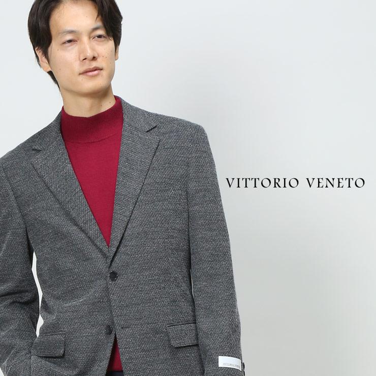 テーラードジャケット ビジネス ICHITEKI JAPAN FABRIC ウール混 