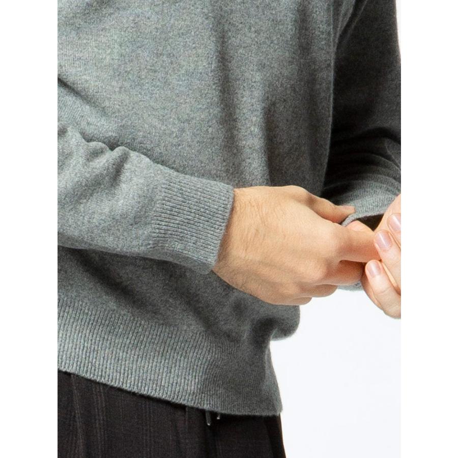 在庫処分価格 返品交換不可 カシミヤ100％ ニット 無地 モックネック