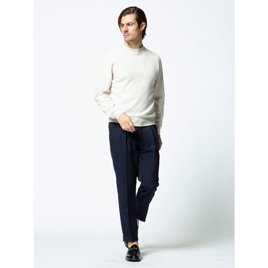 【美品 現行】エルメス　カシミヤ100 長袖　モックネック　ニット　アイボリー 美品 現行】エルメス カシミヤ100 長袖 モックネック ニット