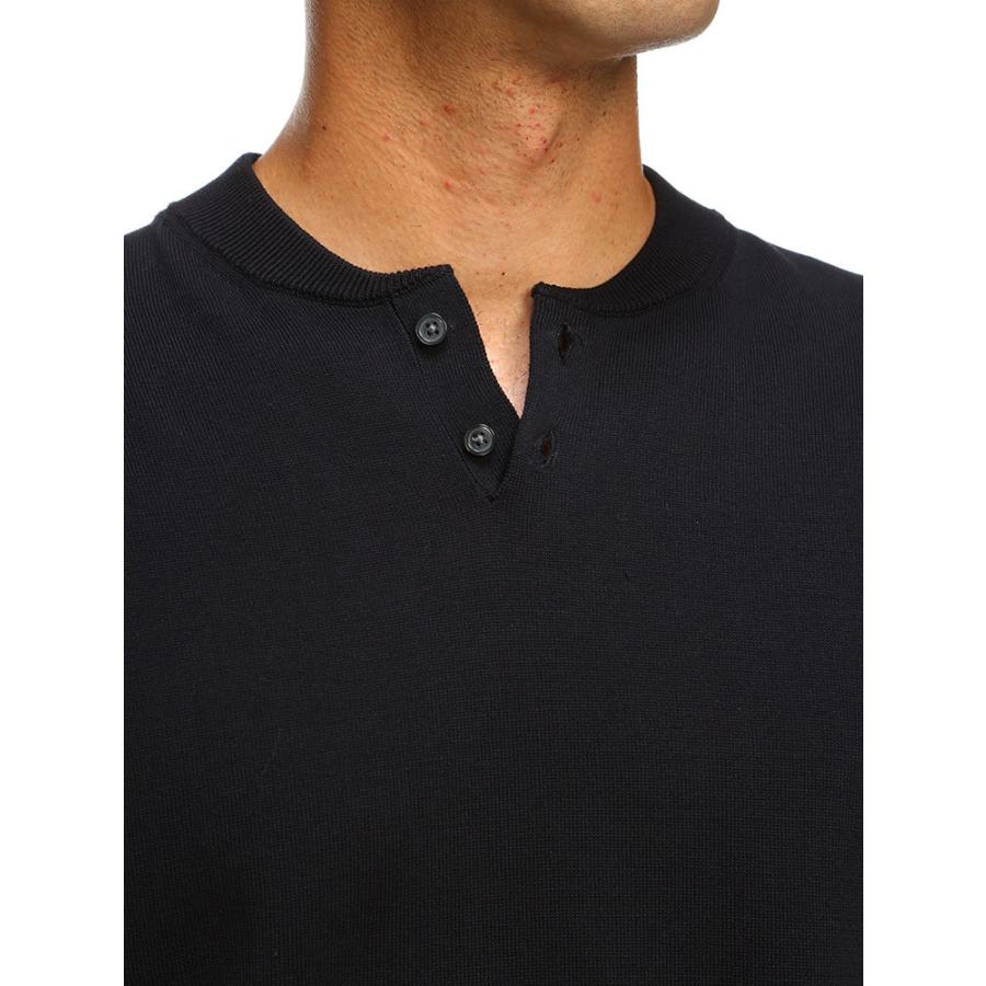 ヘンリーネック 半袖 ニット Tシャツ コットン SARTORIA DEL G メンズ