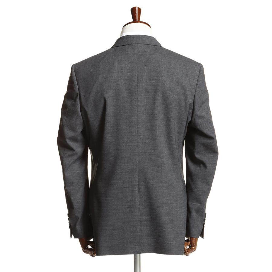 シングル 2ツ釦 スーツ ウール混 チェック ノータック アジャスター付き メンズ ビジネス ウール AB BB メンズショップサカゼン