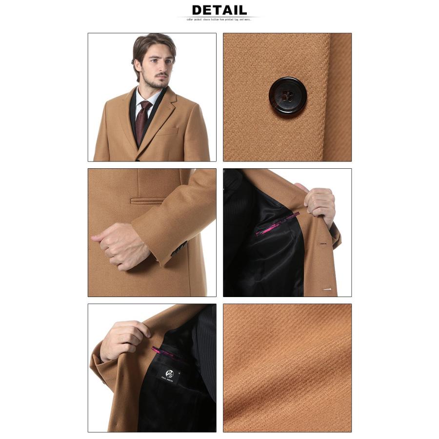 Paul Smith ポールスミス カシミヤ混 シングル チェスターコート Psprxd116r 秋冬 新作 メンズアウター メンズショップサカゼン 通販 Yahoo ショッピング