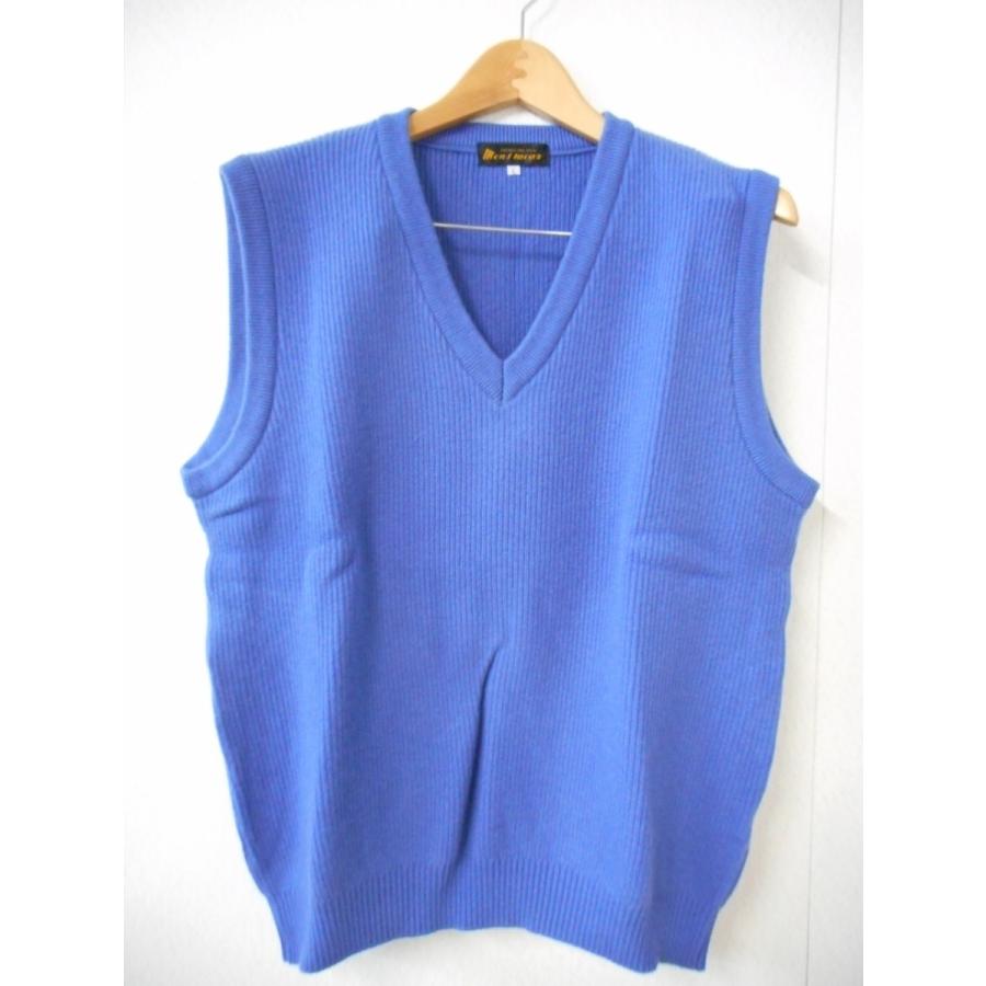 カシミヤ100％　畦編みニットベスト（ブラウン）　日本製 |  | 02