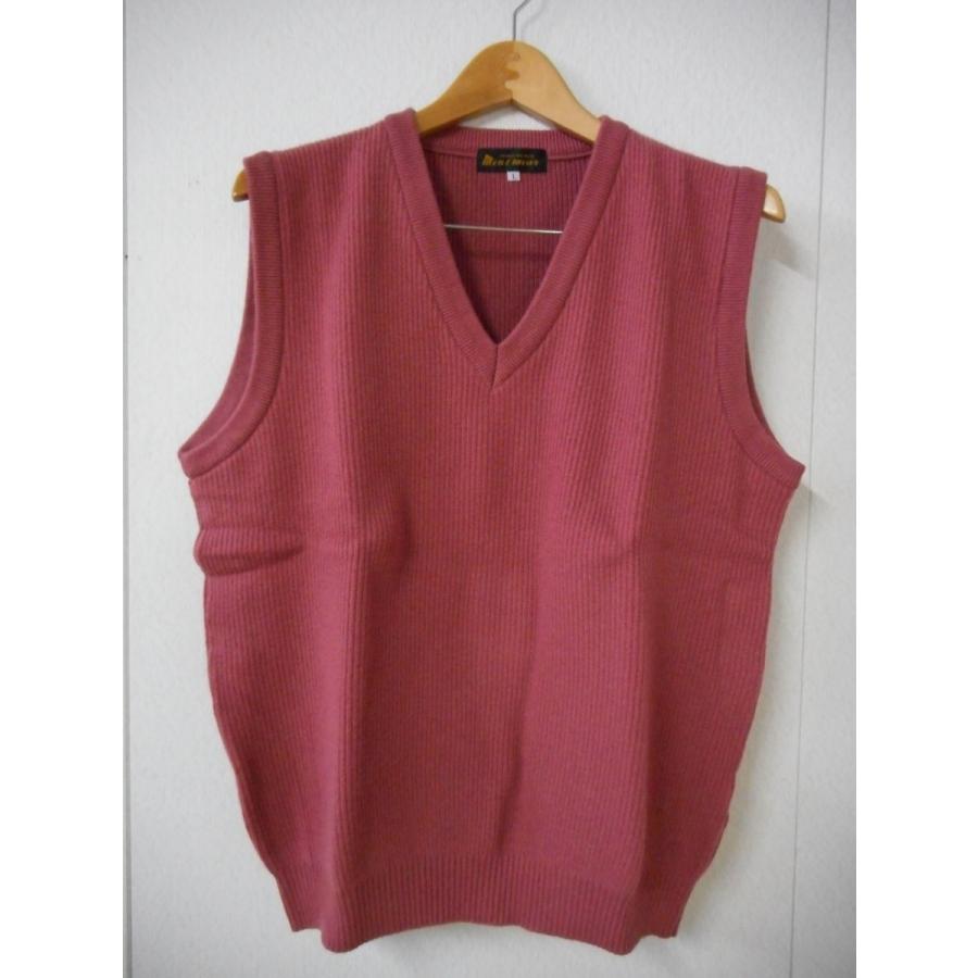 カシミヤ100％　畦編みニットベスト（ブラック）　日本製 |  | 01