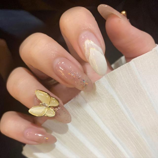 ネイルチップ ロング ミディアム オーバル ジェルネイル チップ