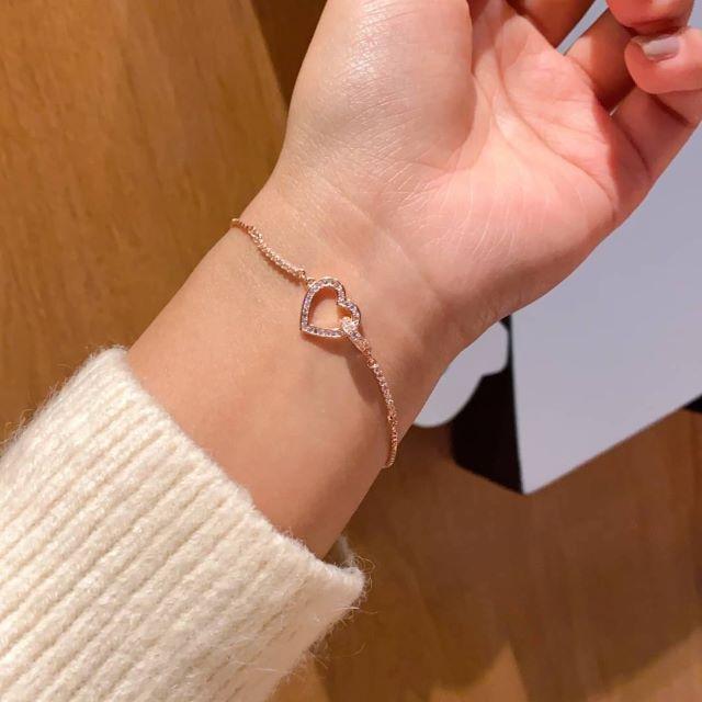 ブレスレット レディース ピンク ピンクゴールド 足首 アンクレット