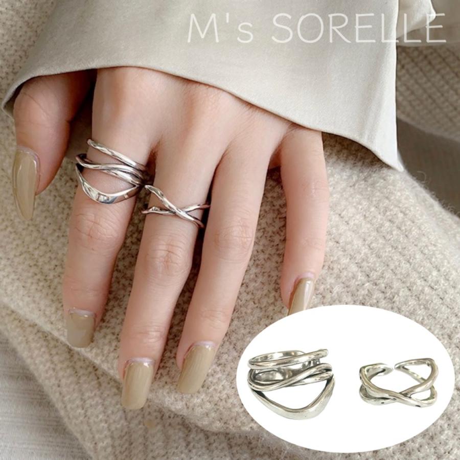 指輪 レディース 大きいサイズ おしゃれ シルバーリング 指輪 メンズ フリーサイズ 太め 大ぶり 指輪 セット リング サイズ調整 シルバー クロス Ms055 M S Sorelle 通販 Yahoo ショッピング