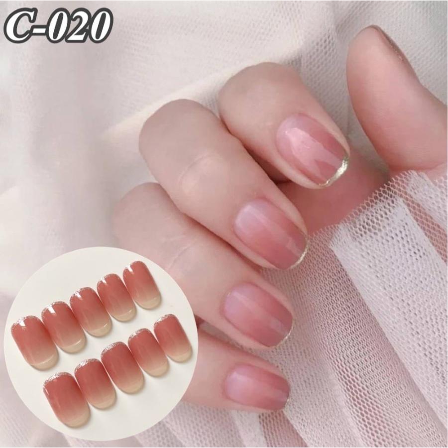ネイルチップ ショートオーバル 付け爪 つけ爪 ネイルチップ フレンチ ラメフレンチ 韓国 オフィス グラデーション シンプル ブライダル かわいい Msc0 M S Sorelle 通販 Yahoo ショッピング