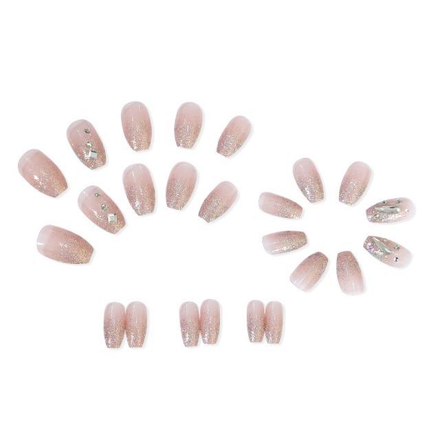 ネイルチップ ショートオーバル 成人式 韓国 可愛い ピンク