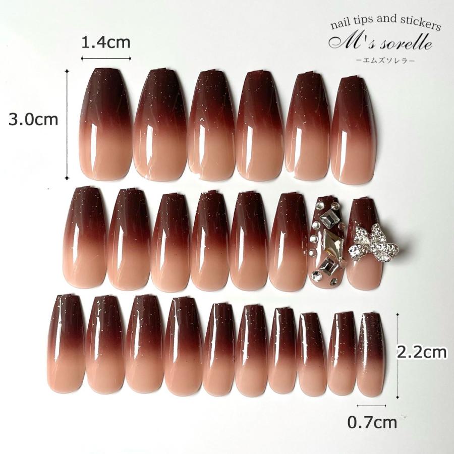 ネイルチップ ロング 韓国 成人式 振袖 和装 結婚式 お呼ばれ