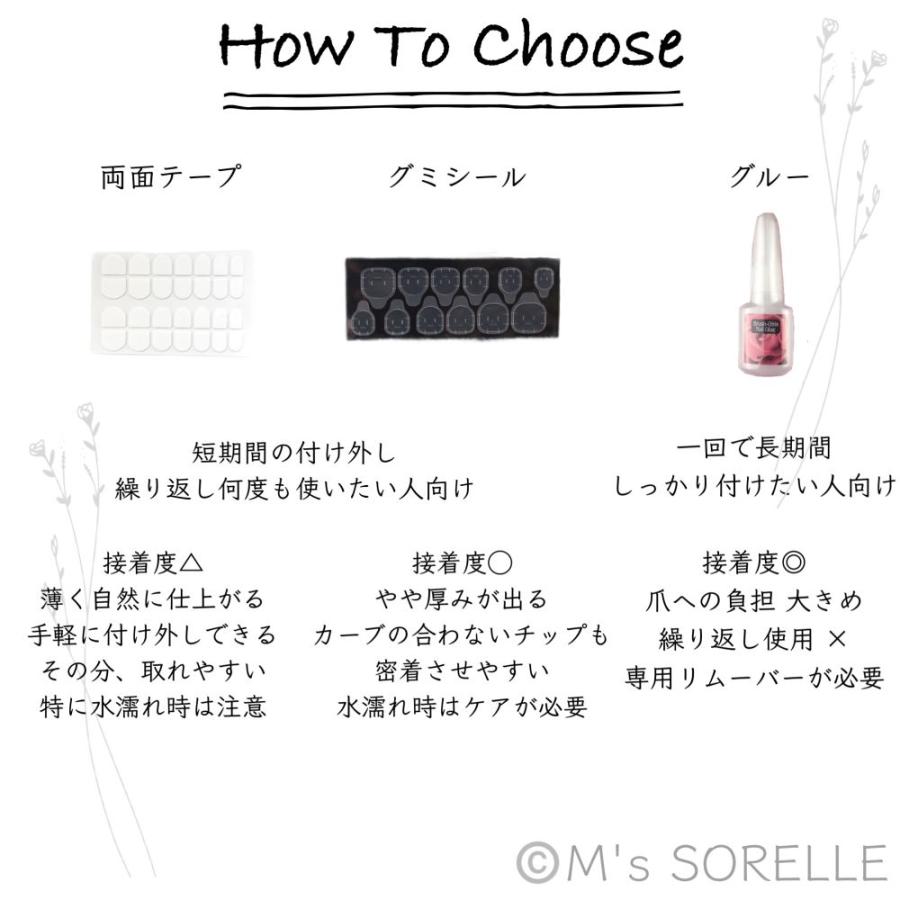 ネイル グミシール ネイルチップグミ ネイルシール 両面テープ 剥が
