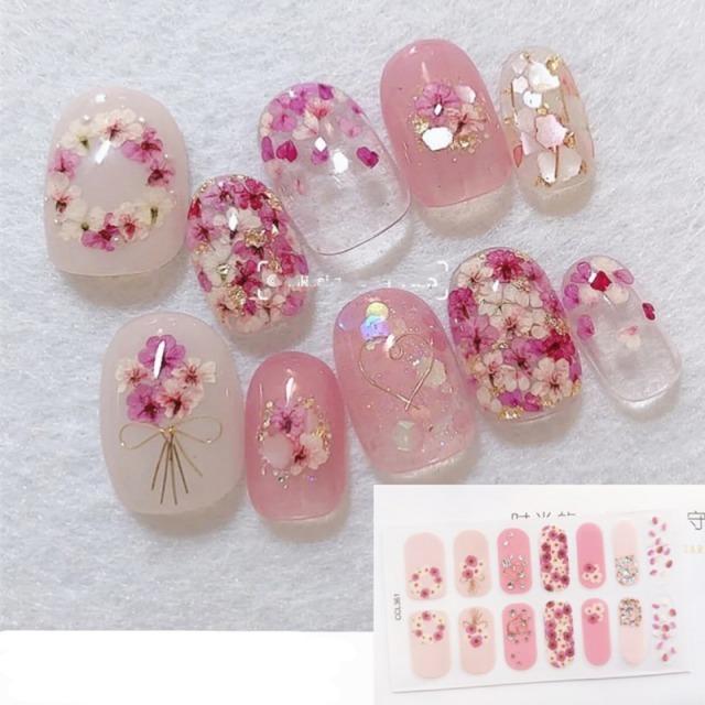 ネイルシール 硬化 不要 貼るだけ ネイルシール 花 ホワイト フラワー 小花柄 花柄 白 星 スター ピンク カラフル シンプル 手 オフィス ネイル Mss021 024 M S Sorelle 通販 Yahoo ショッピング