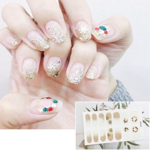 ネイルシール ジェル 硬化 不要 貼るだけ クリスマス クリスマスネイル トナカイ サンタ 雪 冬 ネイルシール カラフル シンプル 手 ネイル Mss033 038 M S Sorelle 通販 Yahoo ショッピング