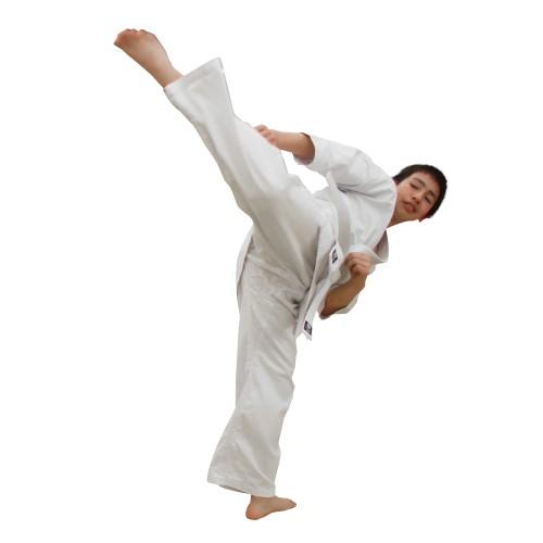 ISAMI 空手着 K-25 入門用フルコンタクト晒空手衣（上下セット、帯付き