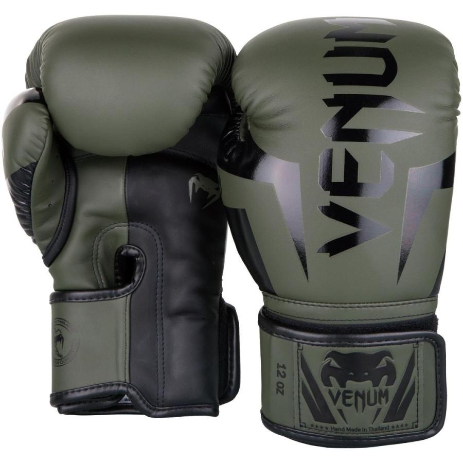 VENUM ボクシング グローブ ELITE BOXING GLOVES （カーキ×ブラック
