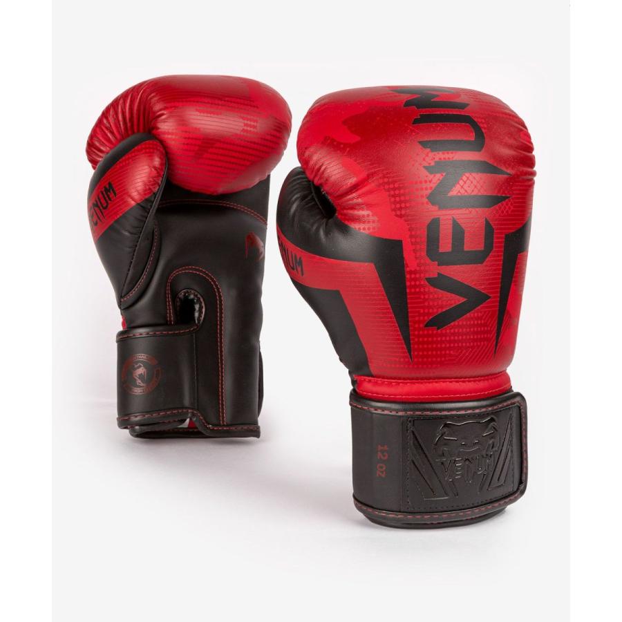 VENUM ボクシング グローブ ELITE BOXING GLOVES （レッド×カモ）   スパーリンググローブ ボクシング キックボクシング フィットネス 送料無料