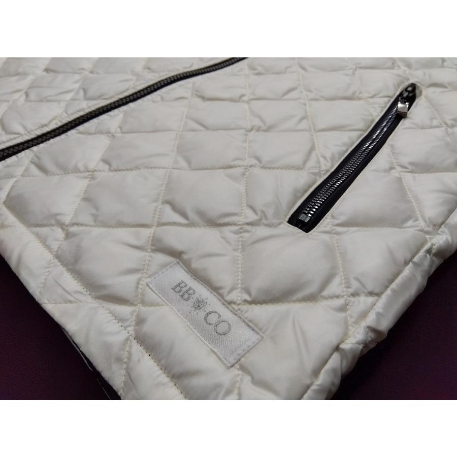 BBCOベストダウン　リバーシブル　ほぼ未使用 ホワイト ダウンベスト 40%OFF BBCO リバーシブル(48)送料無料 新品