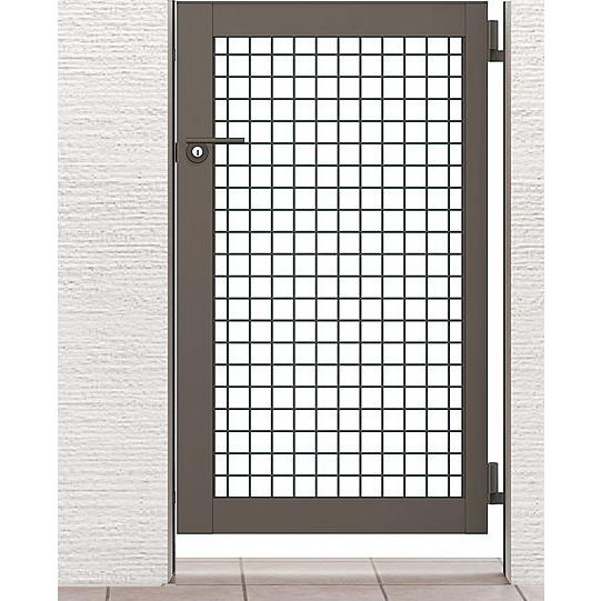 アルミ型材門扉 LIXIL アルメッシュ門扉 片開き門柱セット 06-12 内 