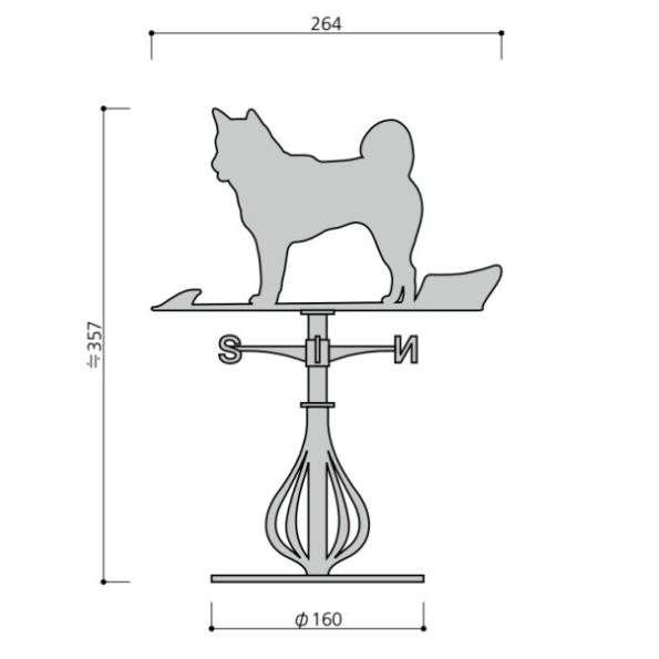 高い素材 風見鶏 Ssシリーズ 犬2 安いそれに目立つ Zoetalentsolutions Com