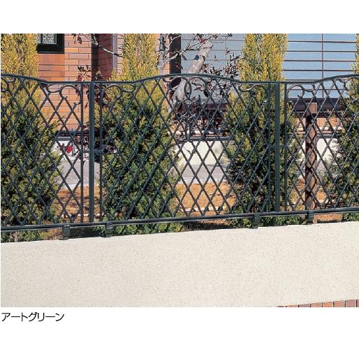 三協 鋳物フェンス ジョイラルA型  高さ：60cm + フリー支柱付（定価8,360円）の画像